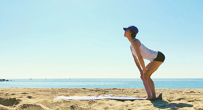 ヤムナで整えた体を支える筋肉を、ピラティスで強化していきます